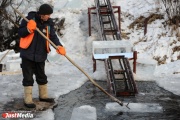 В поселке Северка началась заготовка «сырья» для главного ледового городка Екатеринбурга