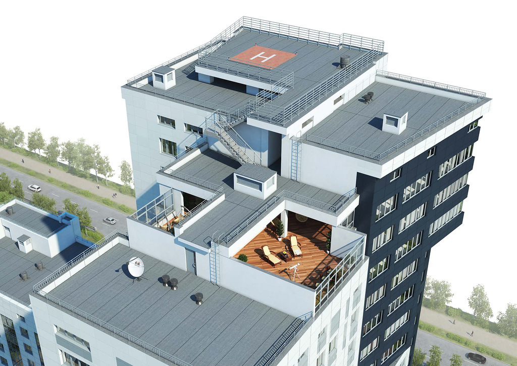 На ВИЗе построят жилой комплекс с вертолетной площадкой, террасами и панорамными лифтами - Фото 3