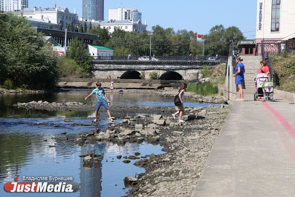 Уткам теперь приходится чаще ходить, чем плавать. В Екатеринбурге почти полностью исчезла главная городская река. ФОТО И ВИДЕО - Фото 7