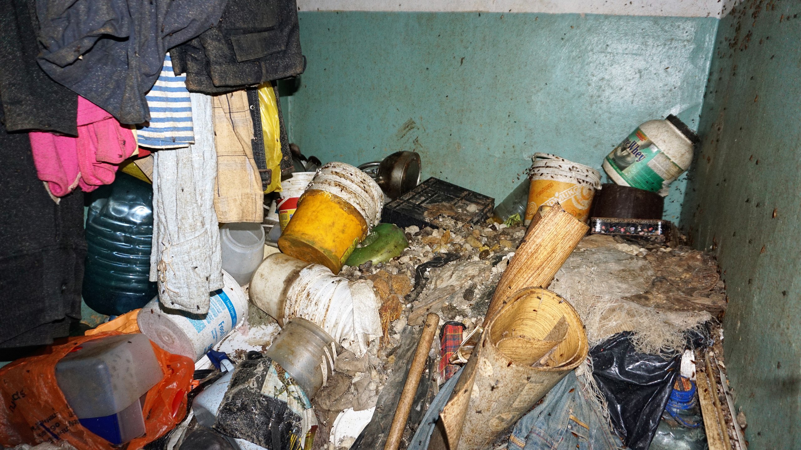  «Все завалено мусором, на стенах мухи и тараканы». Газовики, приставы и полицейские спустя полгода попали в квартиру, из-за которой жильцы дома сидят без газа. ФОТО - Фото 3