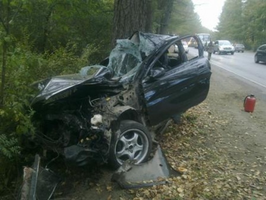 В Екатеринбурге водитель иномарки погиб, врезавшись в дерево - Фото 1