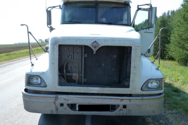 В Красноуфимском районе Свердловской области водитель магистрального тягача сбил дорожного рабочего - Фото 1