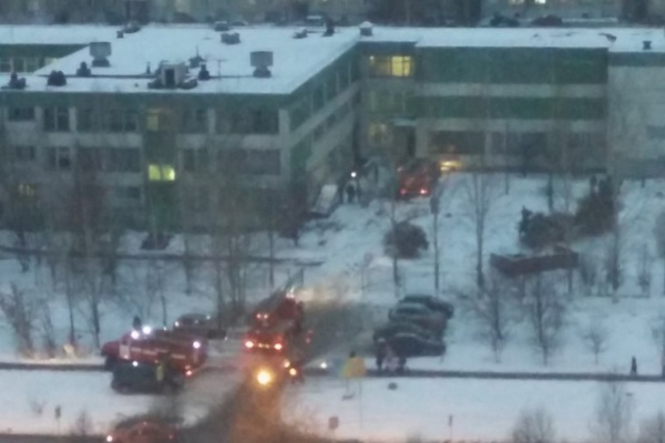 В Екатеринбурге три пожарных машины отправились тушить пожар рядом со школой №174 - Фото 1