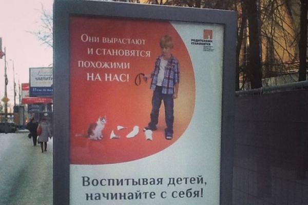 Горожане раскритиковали соцрекламу, появившуюся в Екатеринбурге: она пропагандирует жестокое обращение с животными - Фото 1