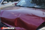 На Серовском тракте водитель Toyota, уснув за рулем, врезался в автобус и иномарку