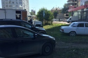 Жителей дома на Циолковского испугал газовый гейзер во дворе