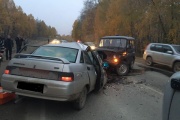 В столкновении двух автомобилей на Полевском тракте пострадал ребенок-пассажир