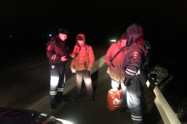 Сотрудники ГИБДД за одну ночь выловили на автотрассе 18 пешеходов-«призраков» - Фото 1