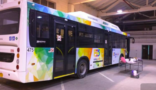 Автобус в поддержку заявки на ЭКСПО-2025 начал ездить между Екатеринбургом и Верхней Пышмой - Фото 1
