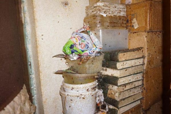  «Все завалено мусором, на стенах мухи и тараканы». Газовики, приставы и полицейские спустя полгода попали в квартиру, из-за которой жильцы дома сидят без газа. ФОТО - Фото 1