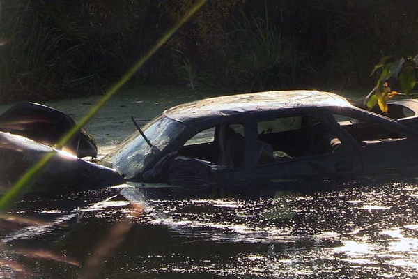 В улетевшей в болото машине на Уралмаше погибли два человека - Фото 1