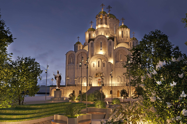 Высокинский официально подтвердил, что храм Святой Екатерины построят на Октябрьской площади - Фото 1