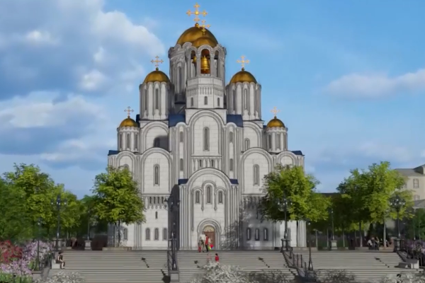 Мэрия Екатеринбурга показала, как изменятся площадки под строительство храма святой Екатерины после возведения собора - Фото 1