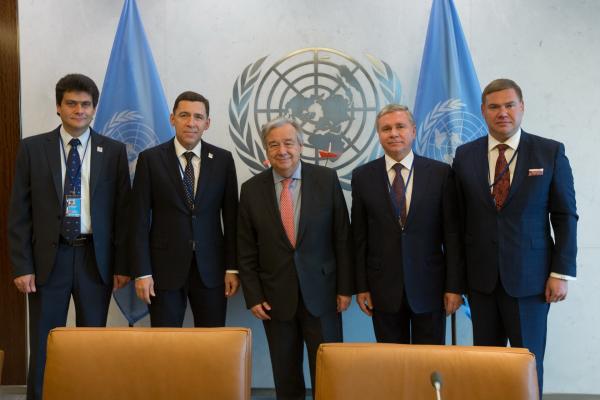 В штаб-квартире ООН Евгений Куйвашев  рассказал об успехах Свердловской области  - Фото 2