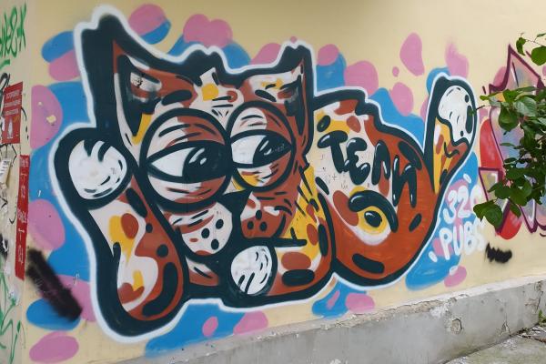 Екатеринбург – город кошачьего стрит-арта. Подборка граффити с изображением усатых в честь Дня кошек - Фото 21