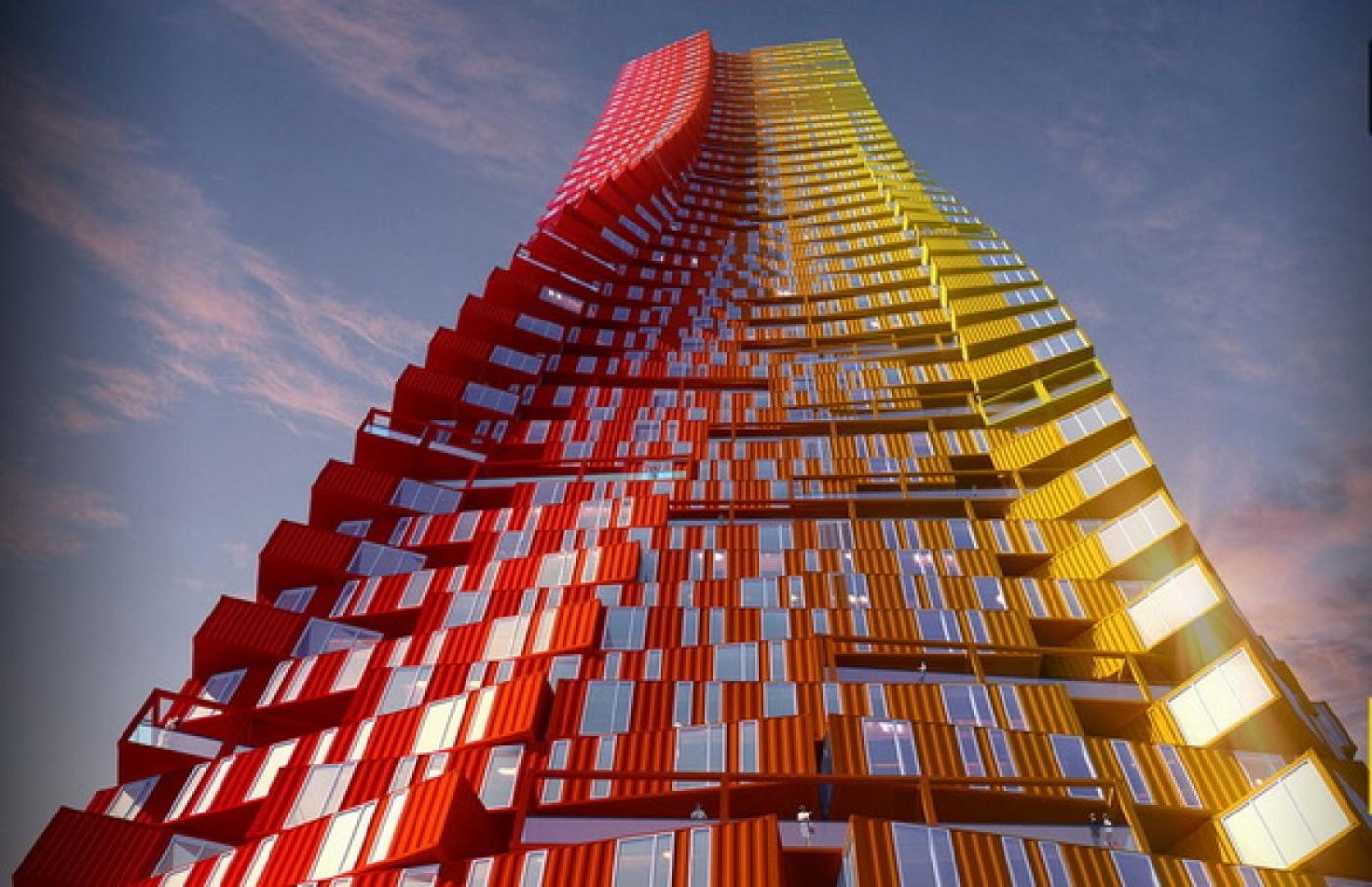 «Из трущоб — в небоскребы». В Индии построят жилой дом из контейнеров - Фото 1