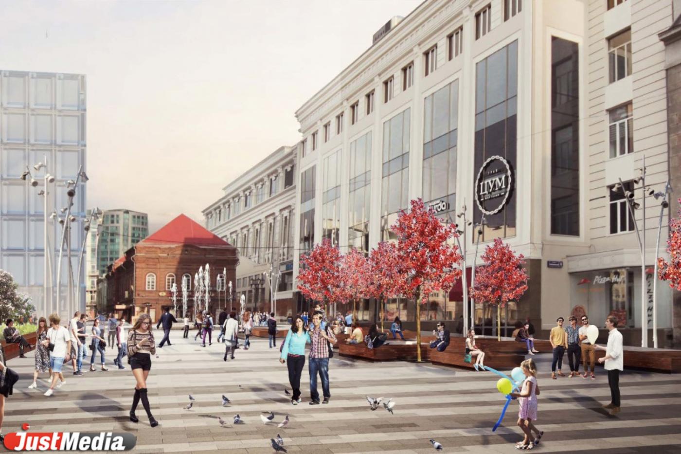 «Заленин», фонтан с супергероями города и дублер Вайнера. Екатеринбуржцам рассказали, что появится в центре на месте парковок  - Фото 1