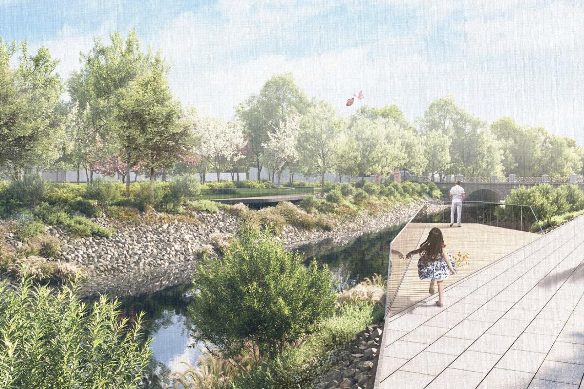 Участок Исети от Декабристов до Белинского станет садовой набережной Екатеринбурга - Фото 1