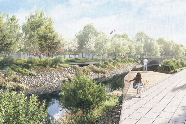 Участок Исети от Декабристов до Белинского станет садовой набережной Екатеринбурга