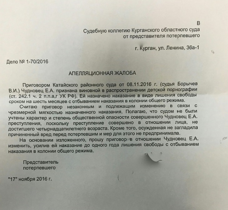 Мать мальчика, над которым издевались сотрудники детского лагеря в Катайске, требует ужесточить наказание для воспитательницы Чудновец - Фото 2