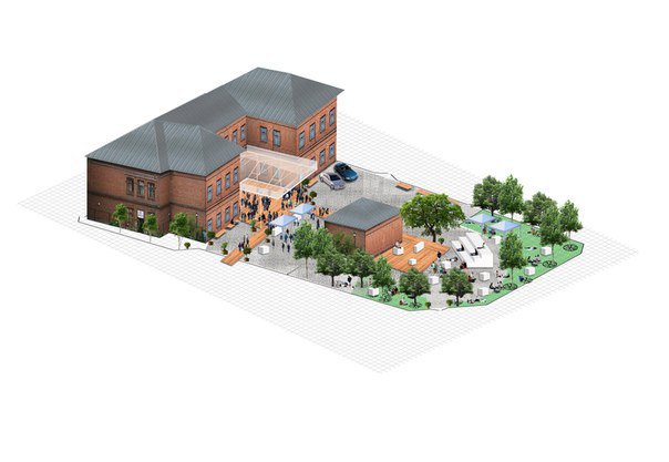 Стало известно, как будет выглядеть двор ГЦСИ после реконструкции. 3D-МАКЕТЫ - Фото 2