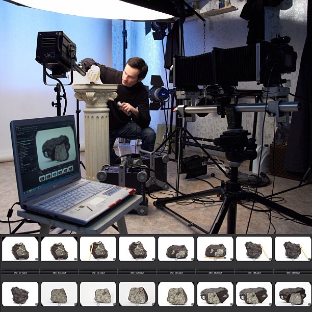 Челябинский метеорит стал «моделью» для студийной фотосессии - Фото 2