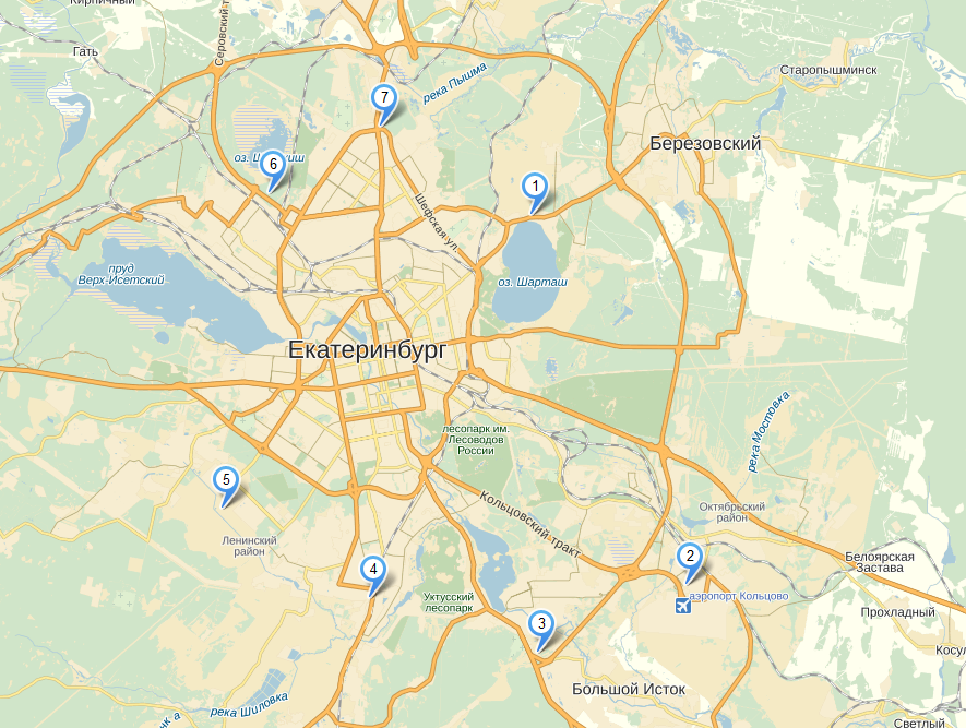 Карта екб 3д