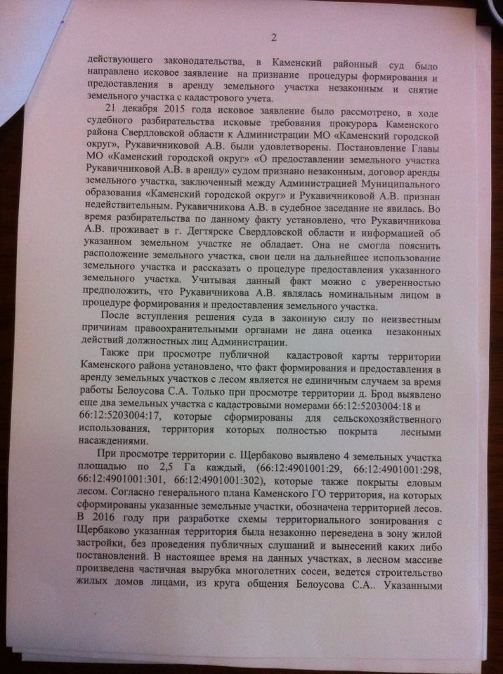 Депутат заксо Вегнер поймал каменских чиновников на самовольной передаче леса под коттеджи. Сделкой заинтересовалась прокуратура - Фото 4