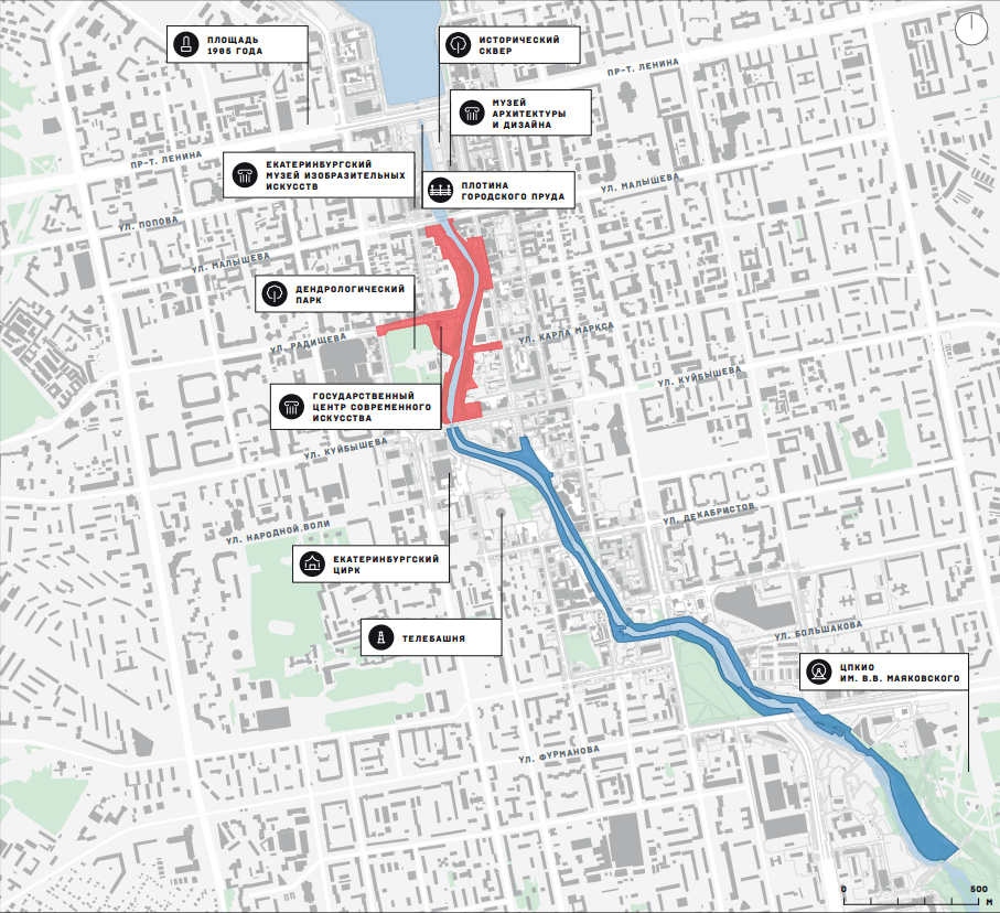 Романтическая зона, собачий парк и спортивные острова. Жителям Екатеринбурга показали, как изменится набережная Исети. ФОТО - Фото 2