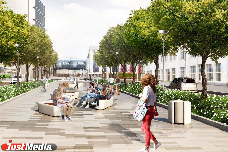 «Заленин», фонтан с супергероями города и дублер Вайнера. Екатеринбуржцам рассказали, что появится в центре на месте парковок  - Фото 4