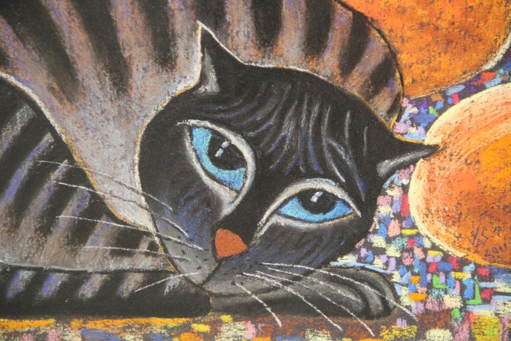 «В этом взгляде  столько всего». Картины с котиками могут увидеть жители Екатеринбурга - Фото 9