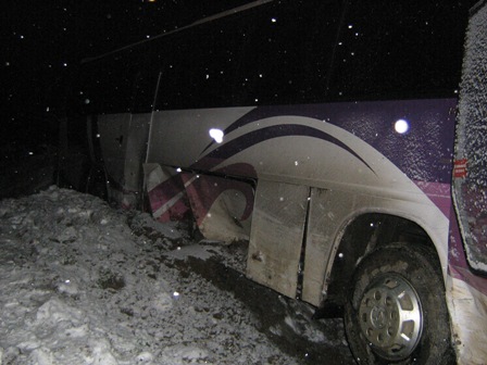На трассе Нижние Серги—Арти автобус с детьми, возвращавшимися из аквапарка, съехал в кювет - Фото 3