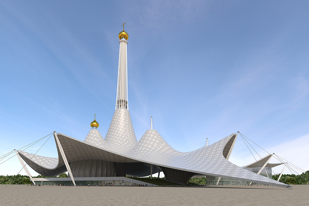 Уральские архитекторы предлагают сделать из недостроенной телебашни храм Святой Екатерины. ЭСКИЗЫ - Фото 8