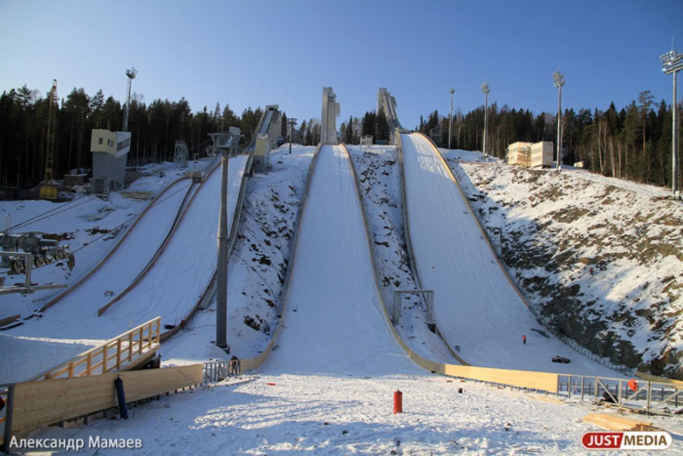 На Долгой тестируют новые трамплины в преддверие двух крупных соревнований - Фото 1