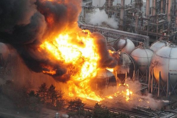 В Калифорнии горит нефтеперерабатывающий завод компании Chevron  - Фото 1