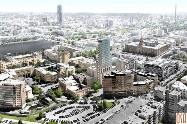 В Екатеринбурге за площадью 1905 года появится небоскреб - Фото 1