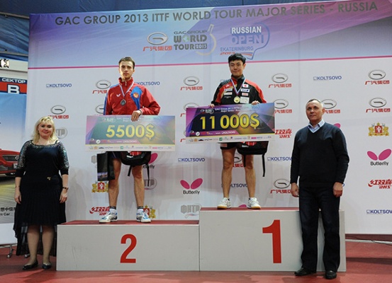 Свердловский теннисист Александр Шибаев выиграл серебро «GAC Group ITTF World Tour Russian Open 2013»  - Фото 1