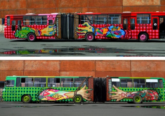 Автобус-великан будет ездить по Екатеринбургу и играть на гармошке - Фото 1
