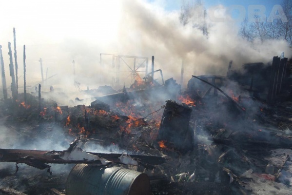 Под Екатеринбургом горел коллективный сад