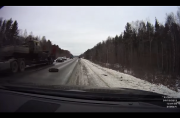 На трассе рядом с Нижним Тагилом свинья выпрыгнула из машины во время движения