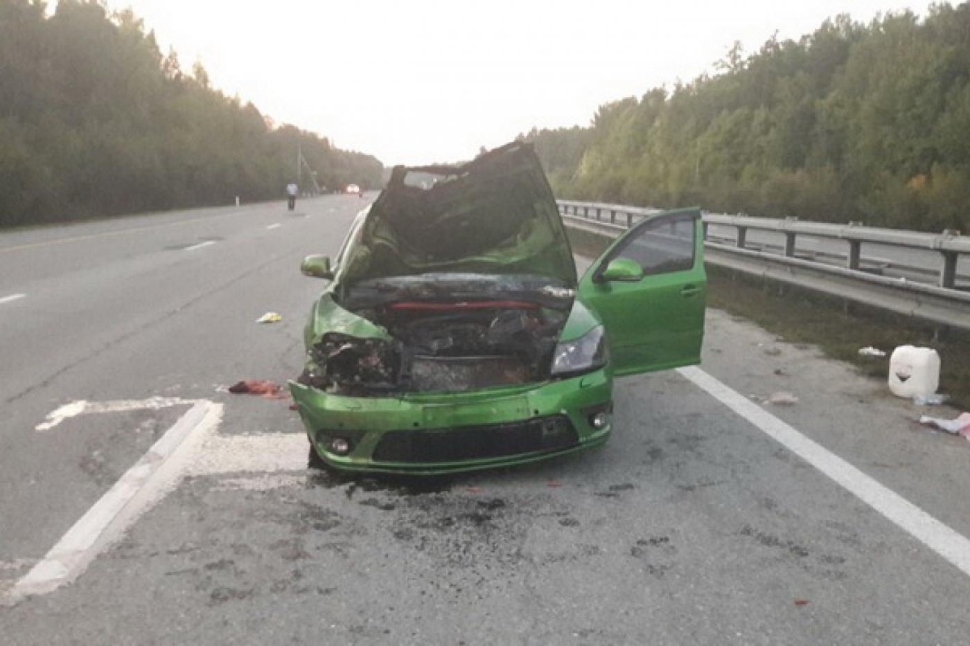 Людей разорвало на части. На Серовском тракте автоледи на Skoda сбила двух пешеходов. ФОТО, ВИДЕО - Фото 1