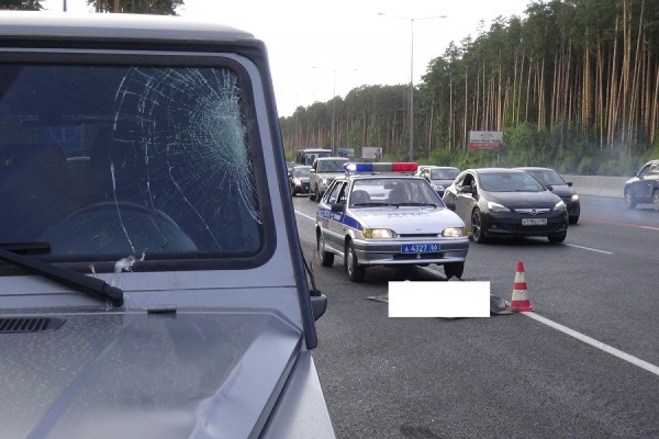 Водитель грузовика, остановившись на обочине из-за неисправности машины, попал под колеса внедорожника
