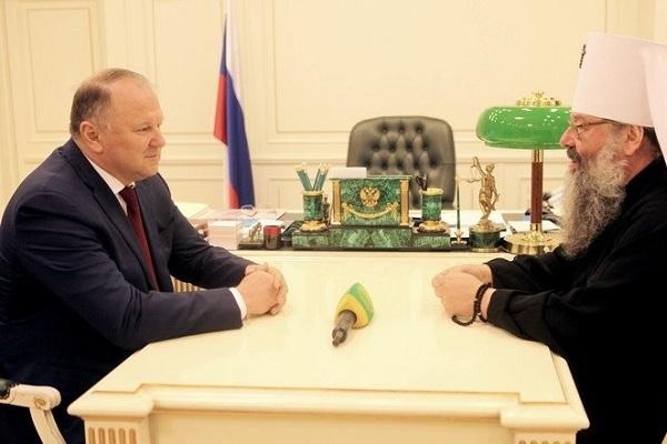 Цуканов пообещал митрополиту Кириллу поддержку в строительстве храма святой Екатерины - Фото 1