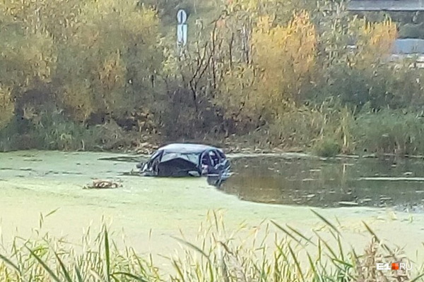 На выезде с Уралмаша погиб водитель утонувшего в болоте автомобиля - Фото 1