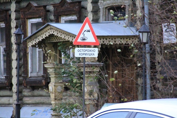 В Екатеринбурге на улице Сакко и Ванцетти появился необычный дорожный знак - Фото 1