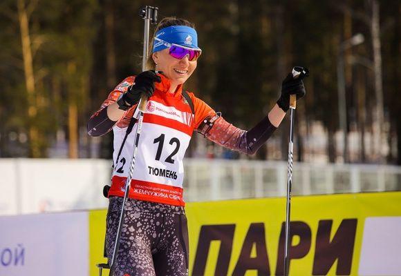 Екатеринбургская биатлонистка Екатерина Глазырина выиграла спринт на чемпионате России - Фото 1