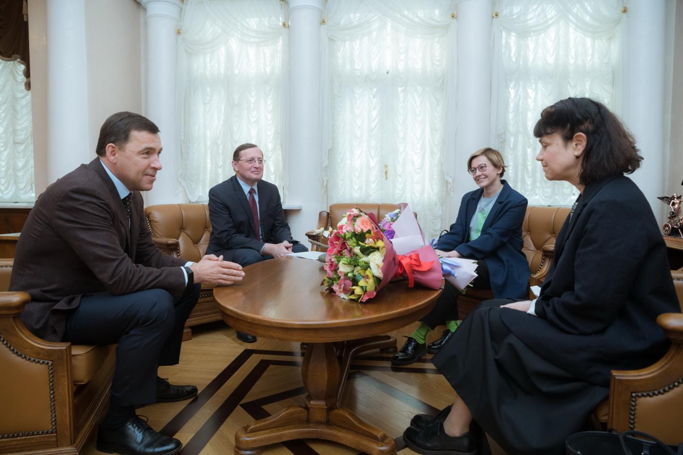 Евгений Куйвашев обсудил с Мариной Лошак создание в Екатеринбурге филиала Пушкинского музея - Фото 1