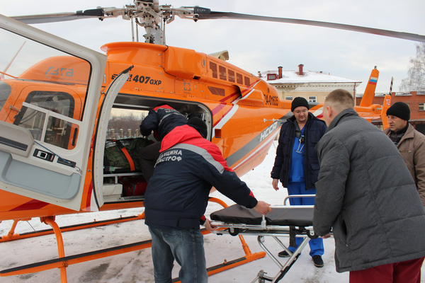 Первый пациент с инфарктом миокарда доставлен вертолетом в кардиологический межмуниципальный центр Нижнего Тагила - Фото 1