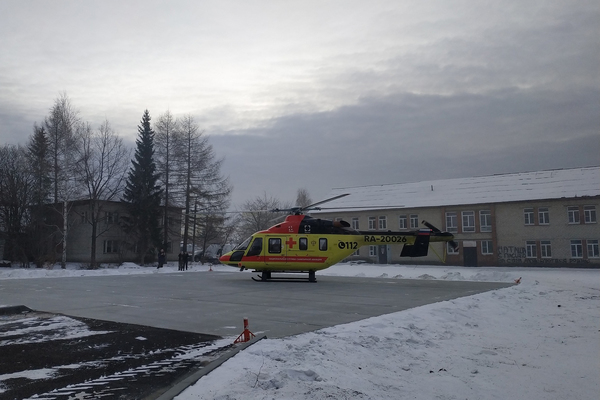 В Сысертской больнице появилась вертолетная площадка  - Фото 1