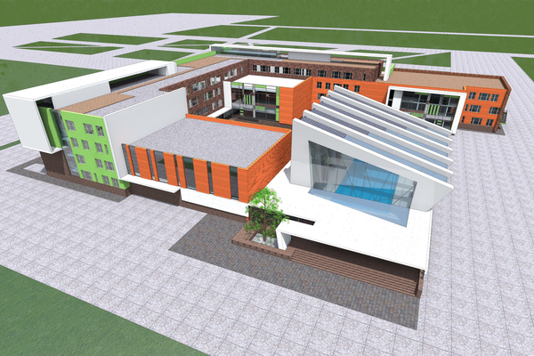 На Широкой речке начали строить второй образовательный центр с бассейном  - Фото 1